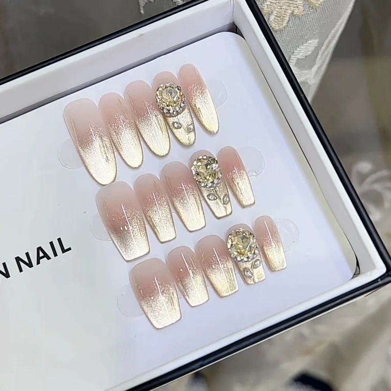 Luxus Ombre Press-On Nagelset Karnz