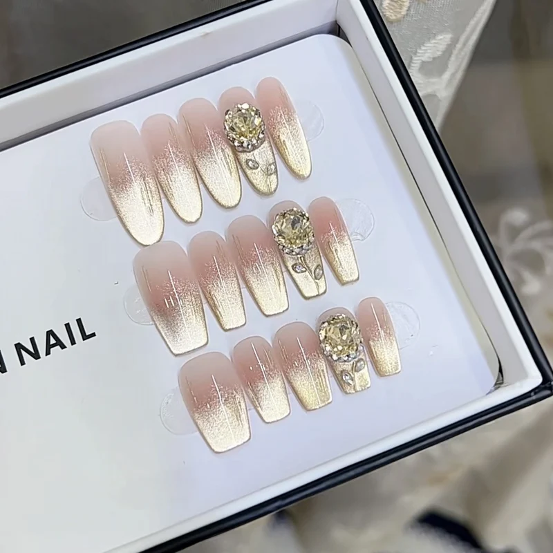 Luxus Ombre Press-On Nagelset Karnz