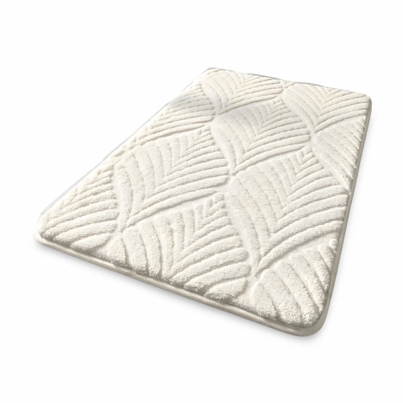Weiche Mikrofaser Geometrische Rutschfeste Badematte - Plüsch Absorbierende Badematte