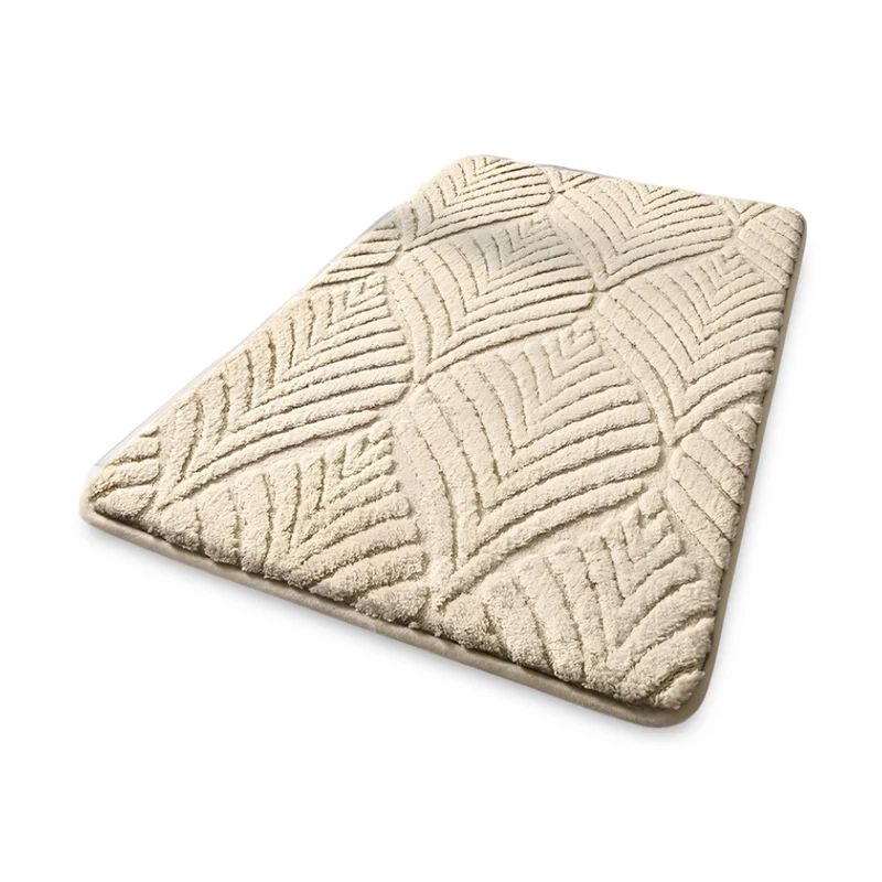 Weiche Mikrofaser Geometrische Rutschfeste Badematte - Plüsch Absorbierende Badematte