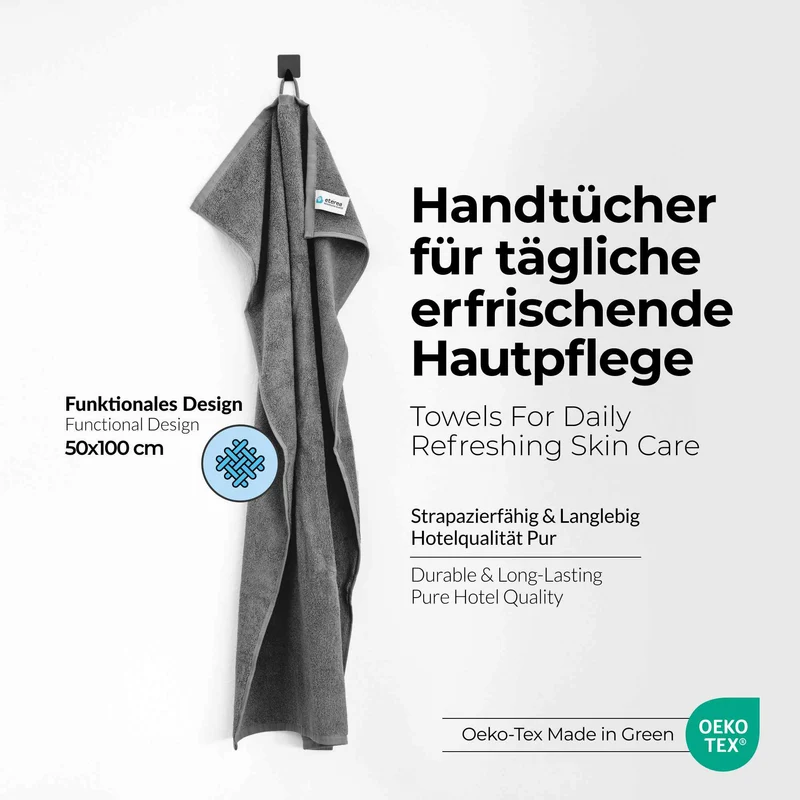 etérea Handtuch Serie Viola ohne Borte