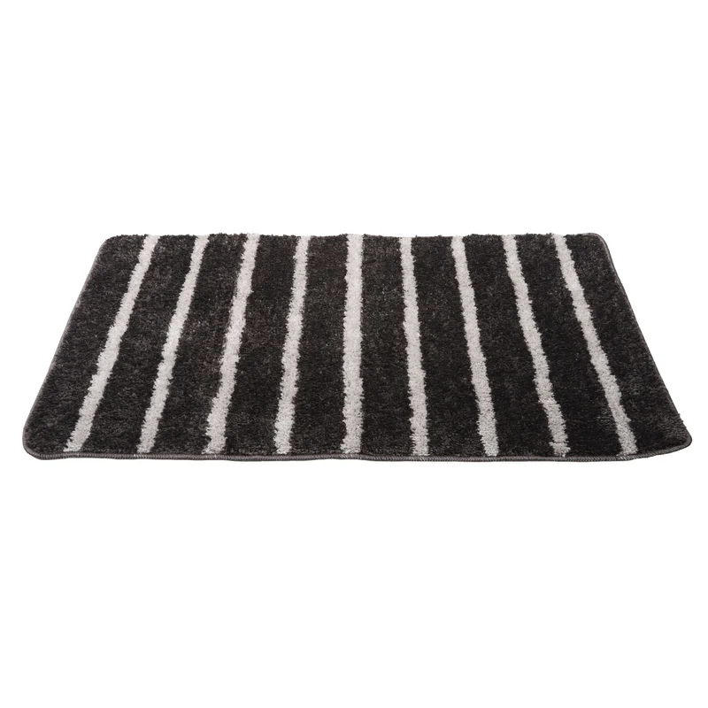 etérea Shaggy Hochflor Badematte Teppich Badteppich Streifen Uni 60x100