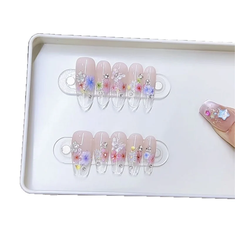 Florale Acrylnägel Set Karnz