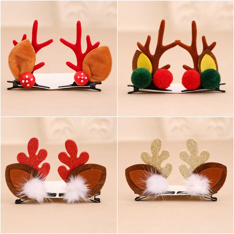 Fun Christmas Reindeer Hair Clips Stornfield