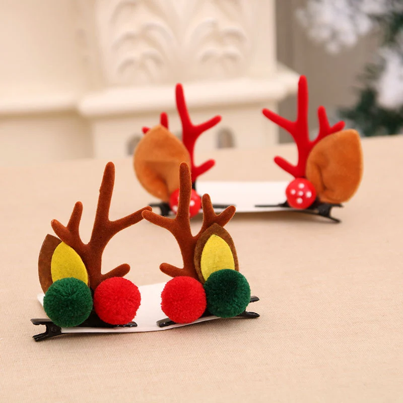Fun Christmas Reindeer Hair Clips Stornfield