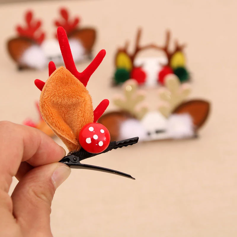 Fun Christmas Reindeer Hair Clips Stornfield