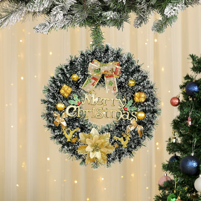 Festive Reindeer Door Wreath Decoration Stornfield