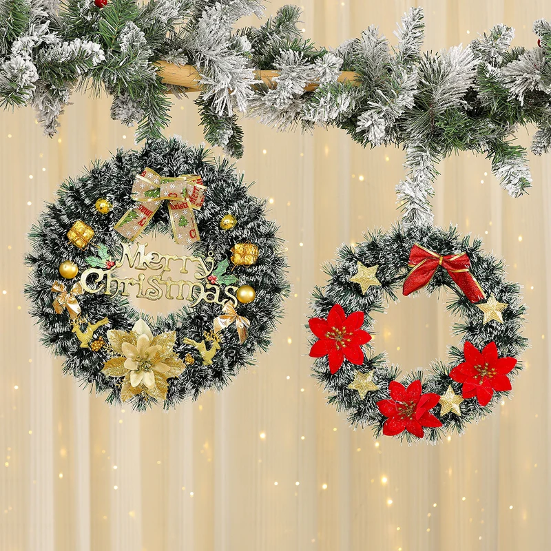 Festive Reindeer Door Wreath Decoration Stornfield