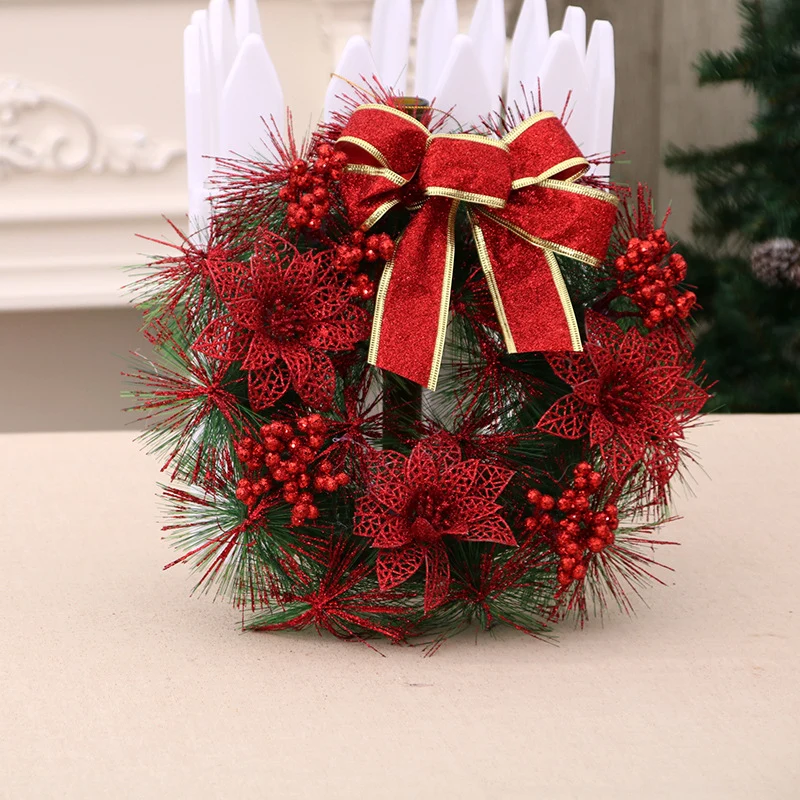 Festive Reindeer Door Wreath Decoration Stornfield