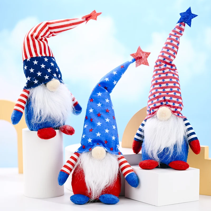 Festive Plush Gnome Figurine Stornfield
