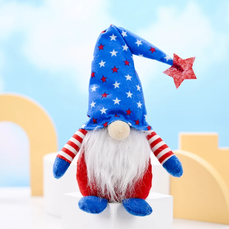Festive Plush Gnome Figurine Stornfield