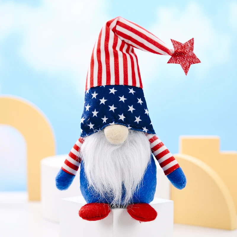 Festive Plush Gnome Figurine Stornfield