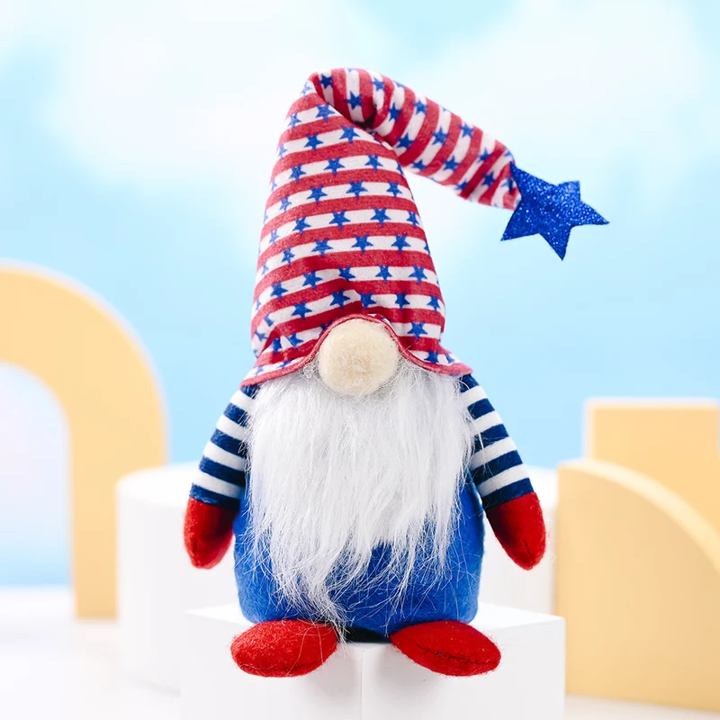 Festive Plush Gnome Figurine Stornfield