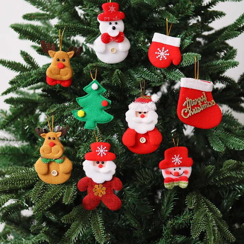 Festive Plush Christmas Ornaments Stornfield