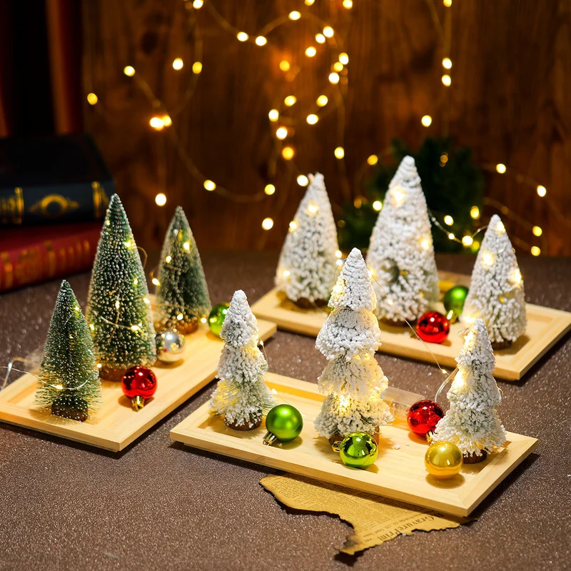 Festive Light-Up Miniature Christmas Tree Decoration Stornfield
