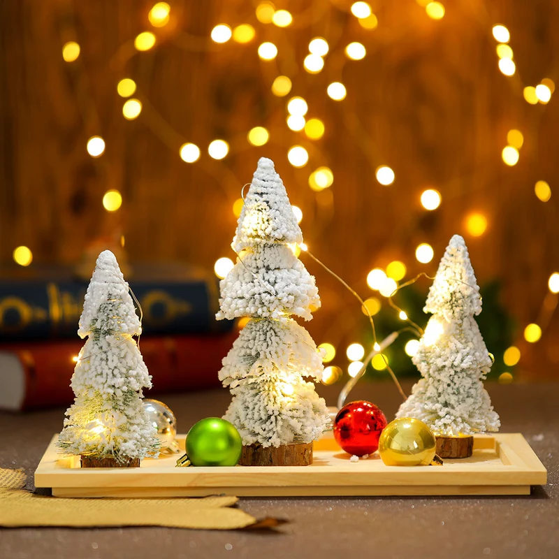 Festive Light-Up Miniature Christmas Tree Decoration Stornfield