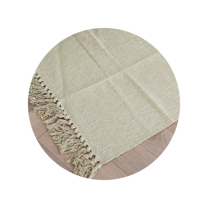 Round woven fabric sample for upholstery and furniture covering fabric Stornfield
