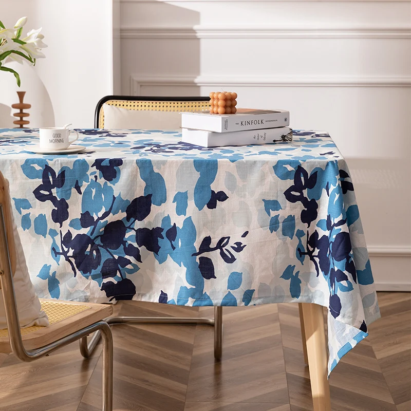 Rectangular tablecloth with jacquard-like structure, water-repellent surface and easy-care fabric Stornfield