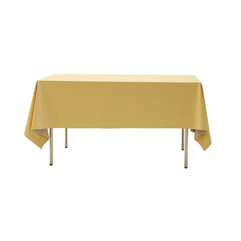 Rectangular easy-care tablecloth made of cotton blend with water-repellent coating and fine texture Stornfield