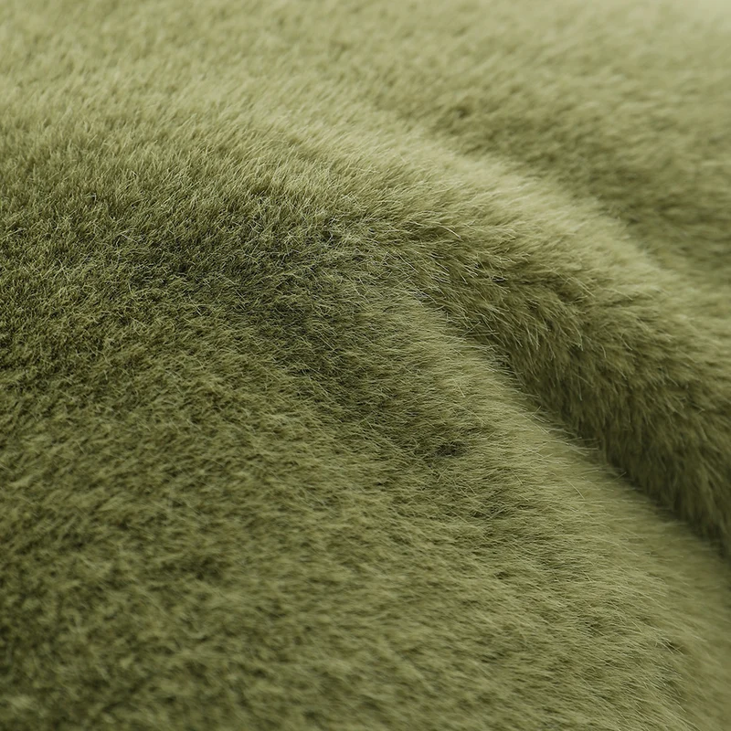 Plush pillow with artificial fur cover and cuddly inner foam filling Stornfield