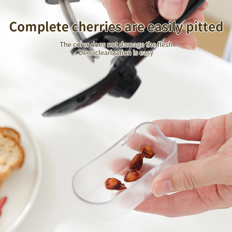 Cherry and Olive Pitter with Removable Collection Hopper