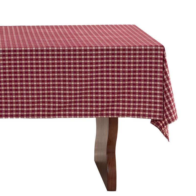Checkered flannel tablecloth made of cotton blend with soft texture Stornfield