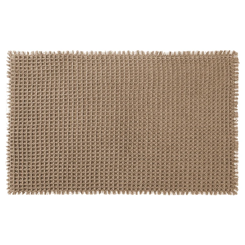 Garvee Badematte Chenille 43x60 cm Rutschfest Waschbar Weiche Badezimmermatte Für Dusche Und Bad Weiß