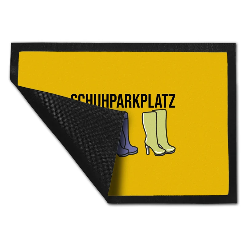 Schuhparkplatz Fußmatte in 35x50 cm in rosa mit Schuhmotiv für Frauen
