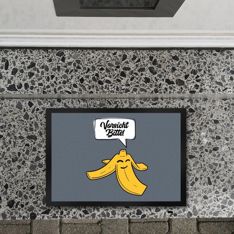 Vorsicht bitte Bananenschale Fußmatte in 35x50 cm