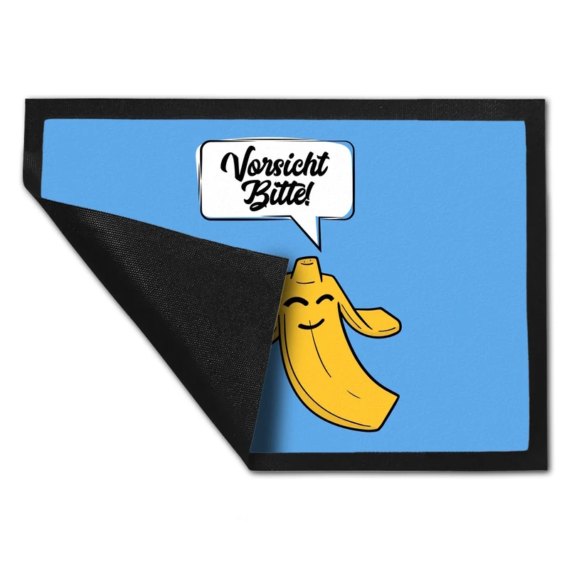 Vorsicht bitte Bananenschale Fußmatte in 35x50 cm