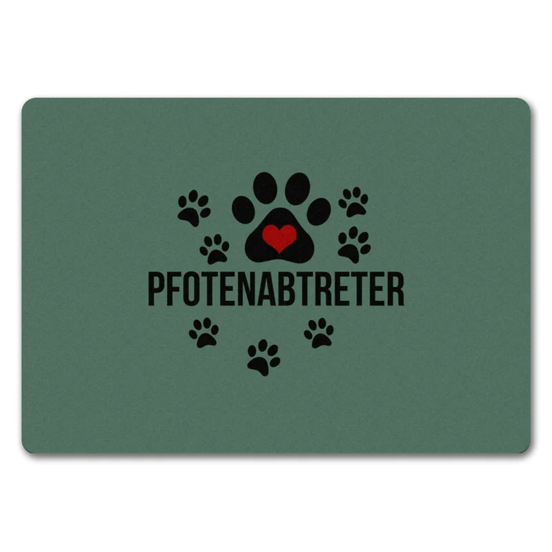 Pfotenabtreter Fußmatte in 35x50 cm in braun für Hundebesitzer und Tierfreunde