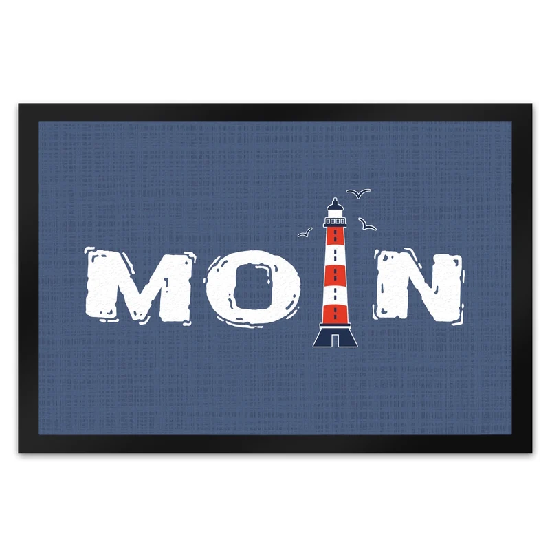 Moin Leuchtturm maritime Fußmatte