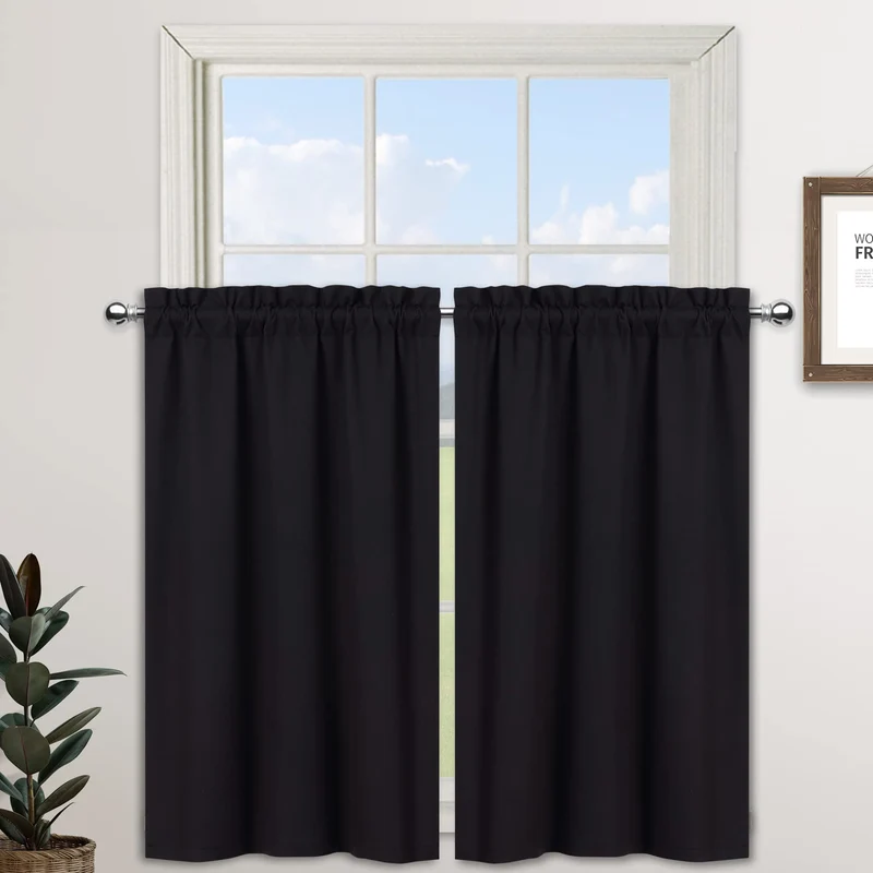Tende oscuranti GARVEE per bagni, 2 pannelli, oscuranti, poliestere, piccole finestre, 26x30 pollici, cucina, camper