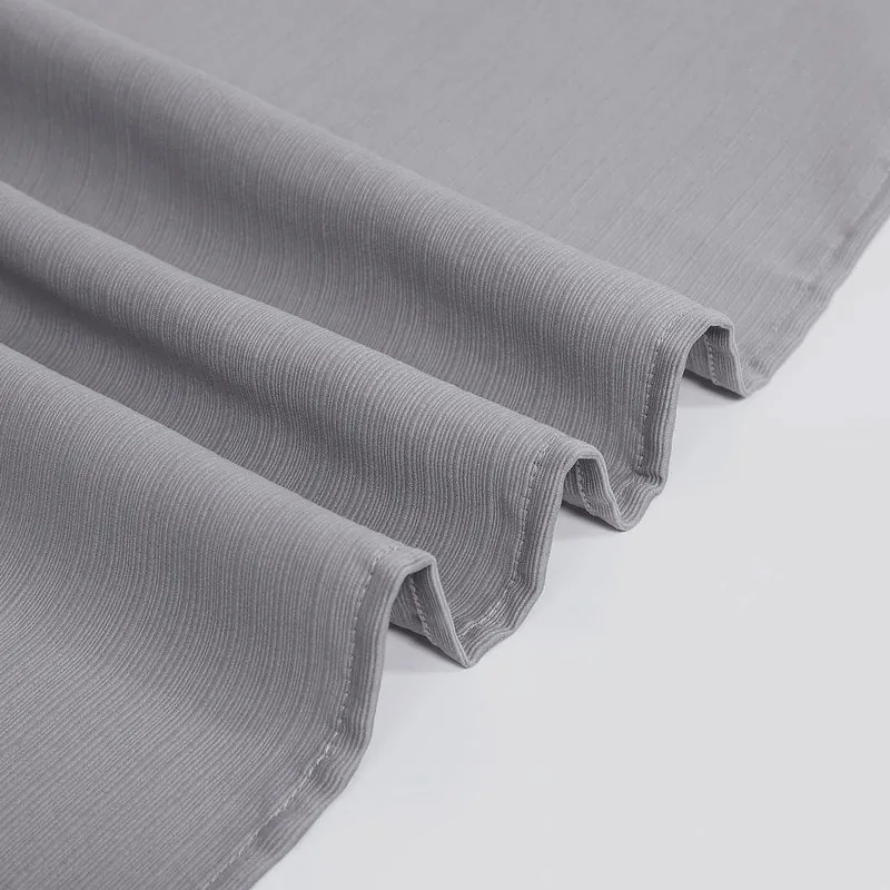 GARVEE Tenda da doccia testurizzata con effetto lino, lavabile, effetto lino per vasca da bagno e vasca da bagno, 180x180 cm, grigio