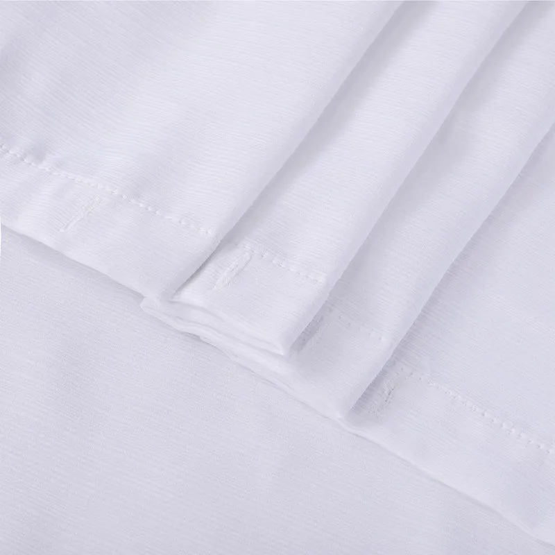 GARVEE Tenda da doccia testurizzata con effetto lino, lavabile, 180x200 cm, bianco, per bagno e vasca da bagno