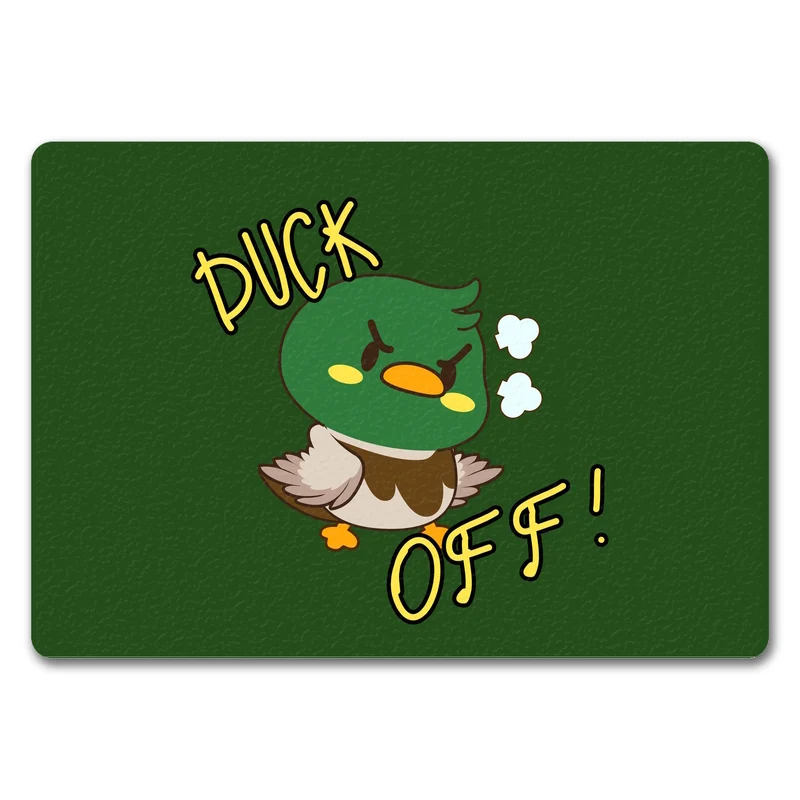 Enten Fußmatte in 35x50 cm mit Spruch DUCK OFF!