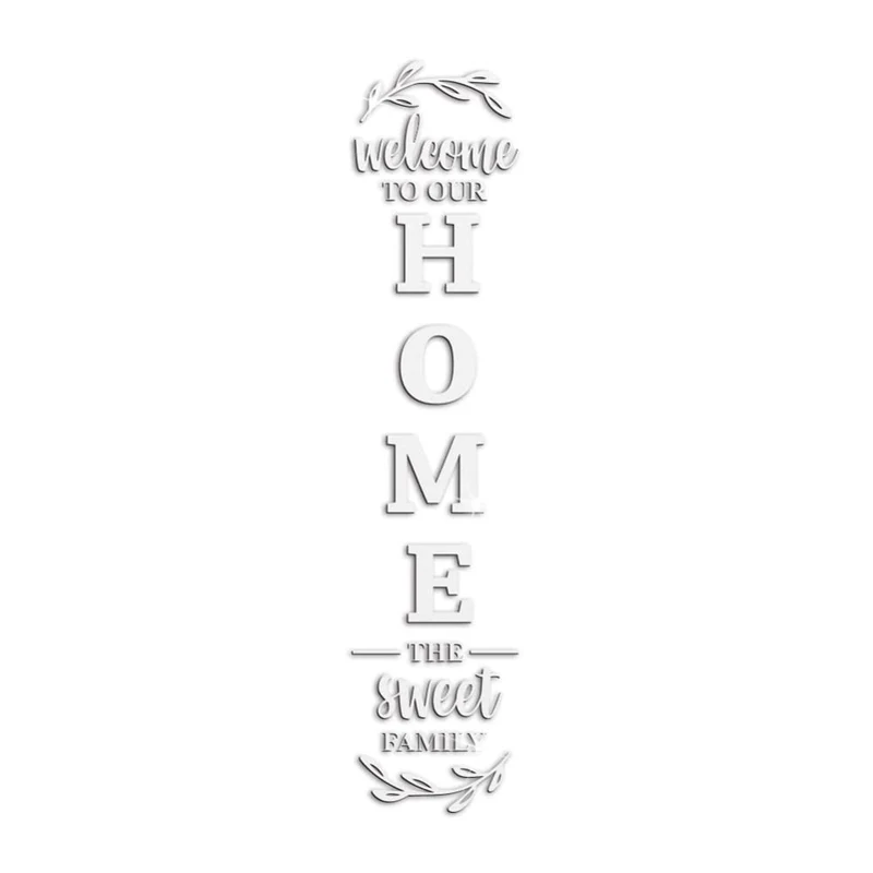 Adesivi murali decorativi in acrilico autoadesivo con lettere inglesi Garvee per matrimoni, bambini, ragazze, feste di compleanno
