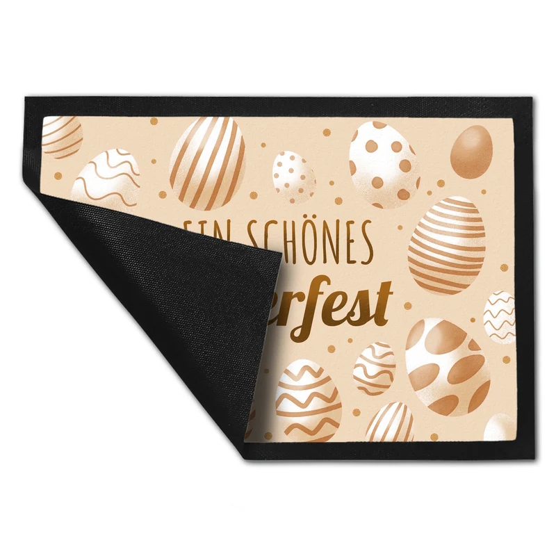 Ein schönes Osterfest Fußmatte mit Ostereiern