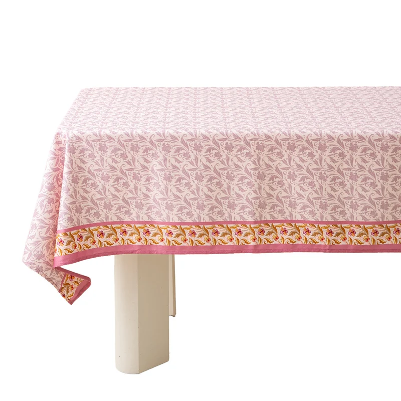 Rechteckige Tischdecke im Landhausstil aus Baumwollmischgewebe mit floralem Allover-Print Karnz