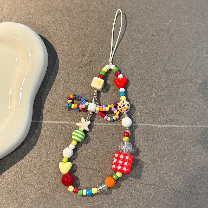 Colorful Beaded Charm Phone Strap Stornfield