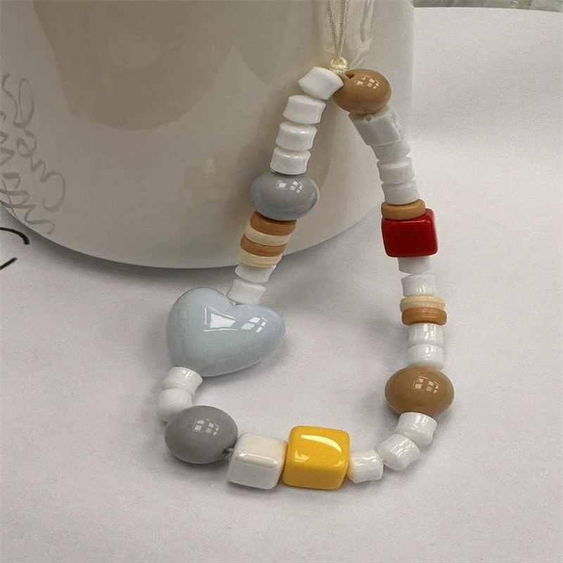 Colorful Beaded Charm Pendant Necklace Stornfield