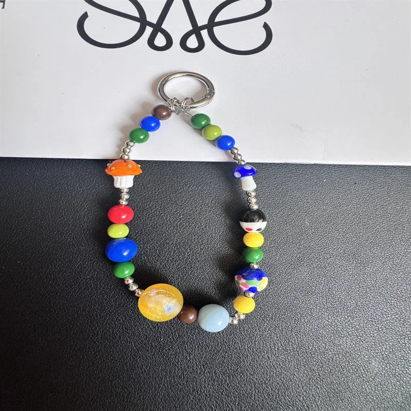 Colorful Beaded Charm Keychain Stornfield 1790136000