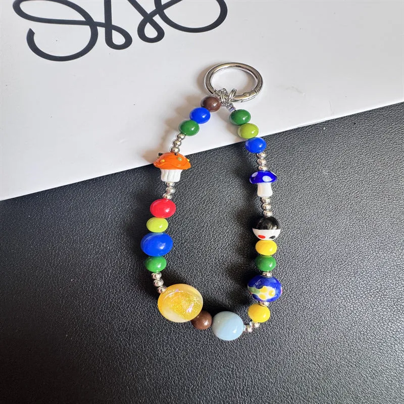 Colorful Beaded Charm Keychain Stornfield 1790136000