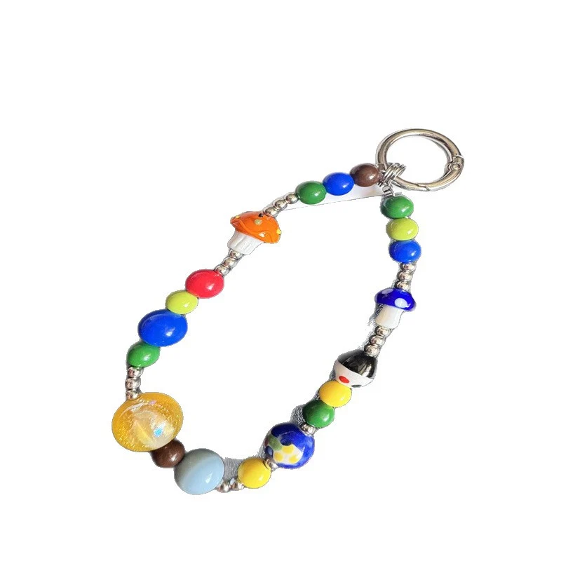 Colorful Beaded Charm Keychain Stornfield 1790136000