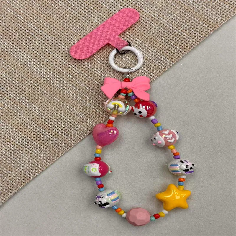 Colorful Beaded Charm Keychain Stornfield 1790135618