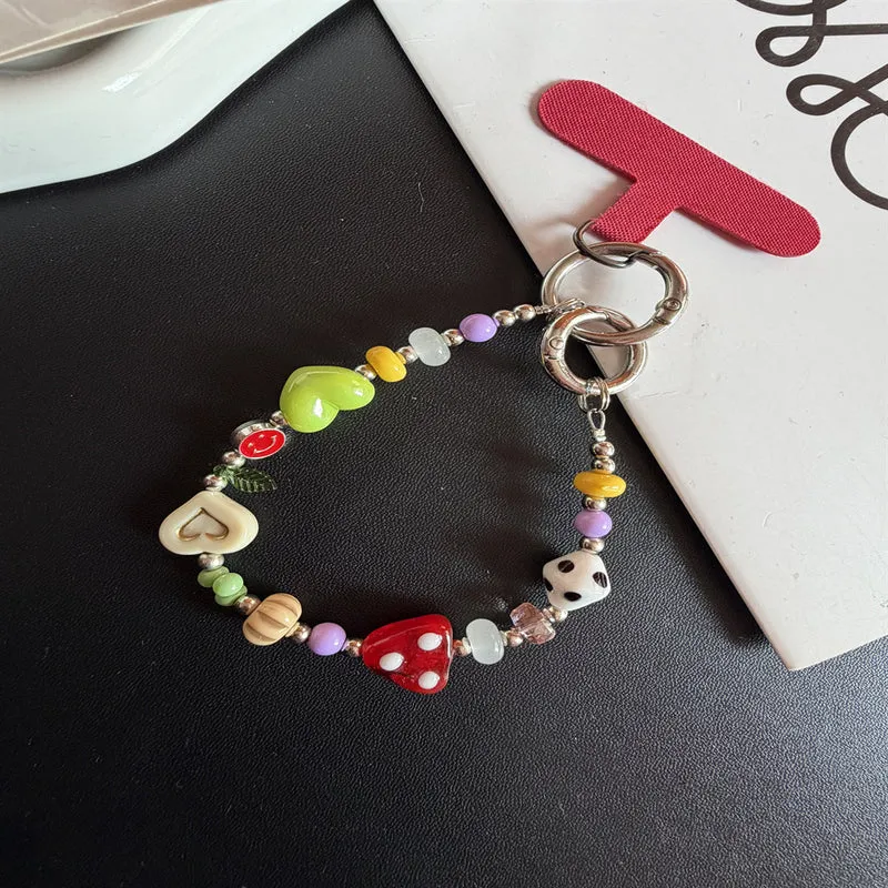 Colorful Beaded Charm Keychain Stornfield 1790135409