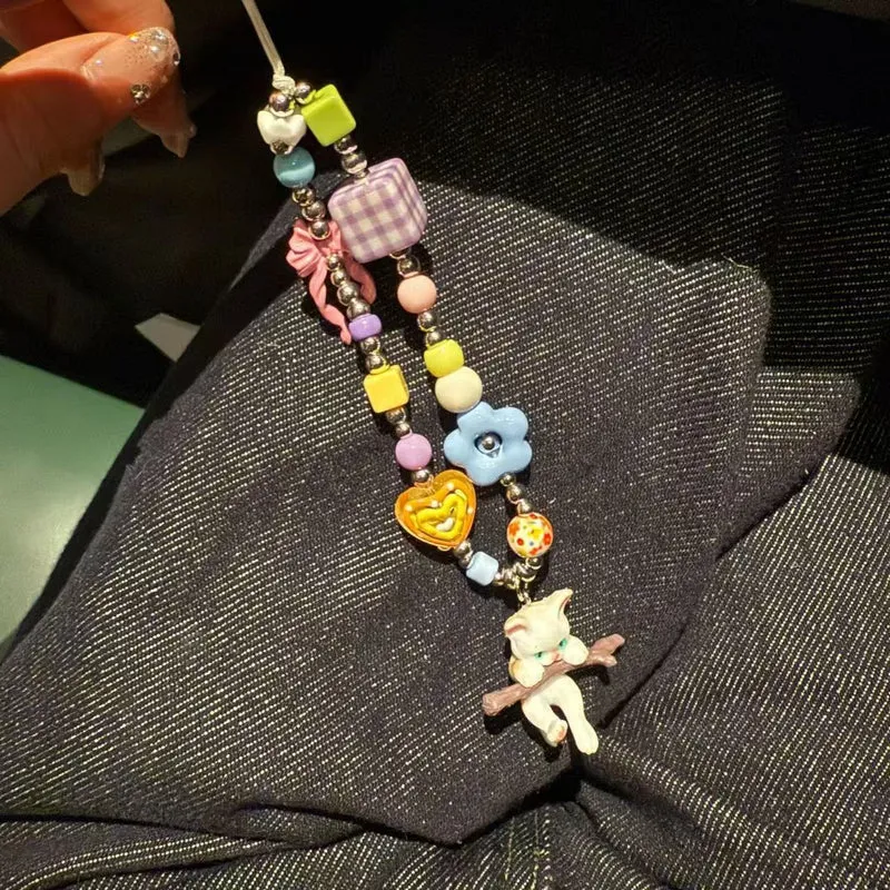 Colorful Beaded Charm Keychain Stornfield 1790135076