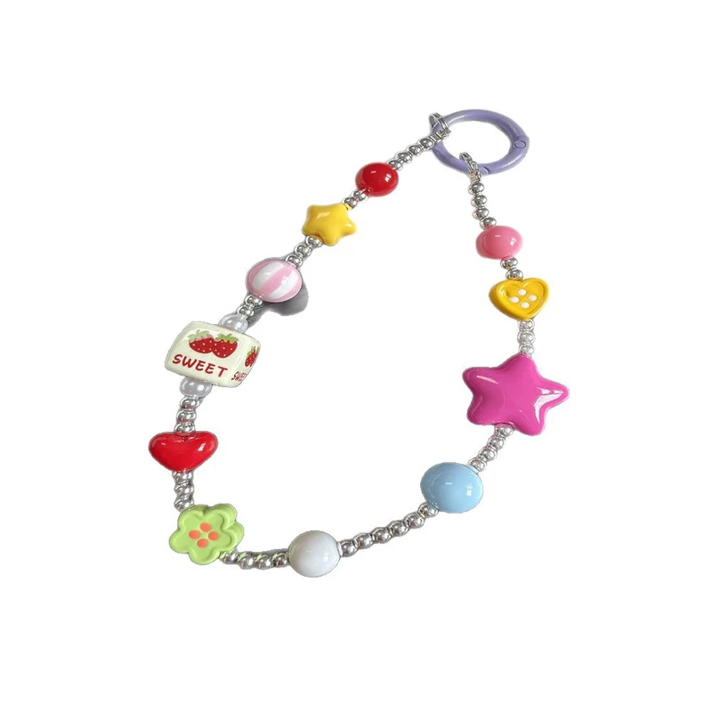 Colorful Beaded Charm Keychain Stornfield 1790134782