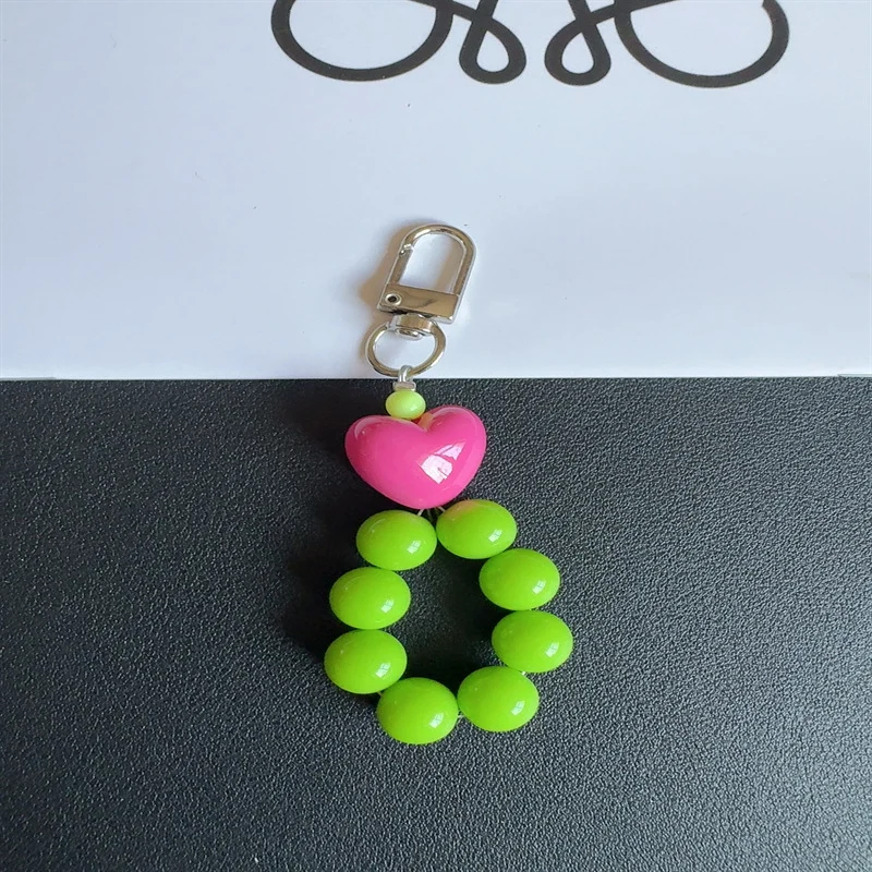 Charming Heart-Shaped Beaded Keychain Stornfield