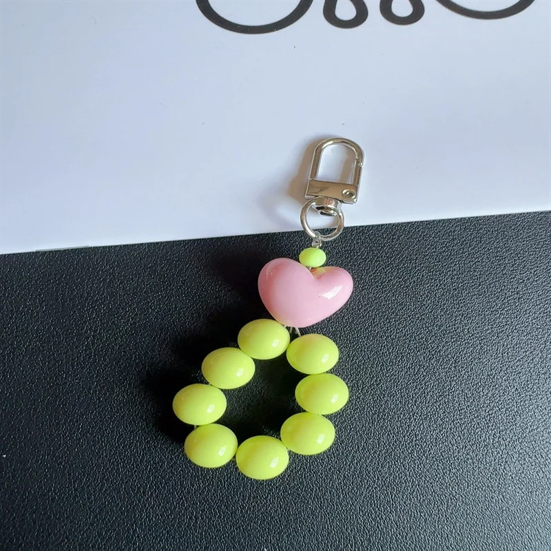 Charming Heart-Shaped Beaded Keychain Stornfield